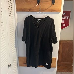 NWOT Katin Folk Henley Black XL